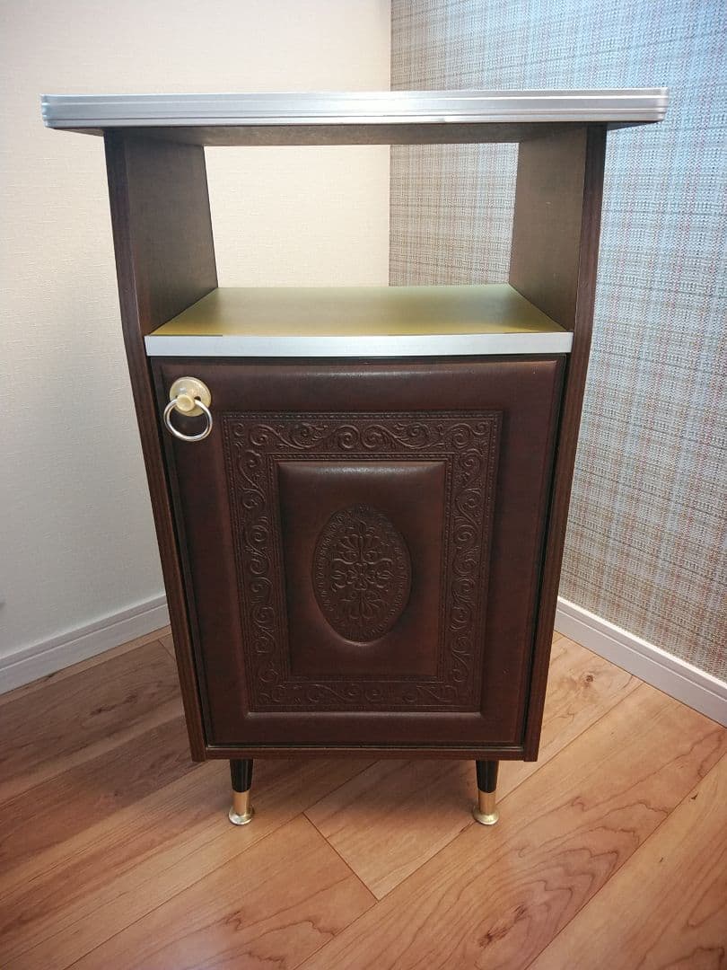 レトロ 電話台 キャビネット カリモク レトロ キャビネット 電話台 FAX