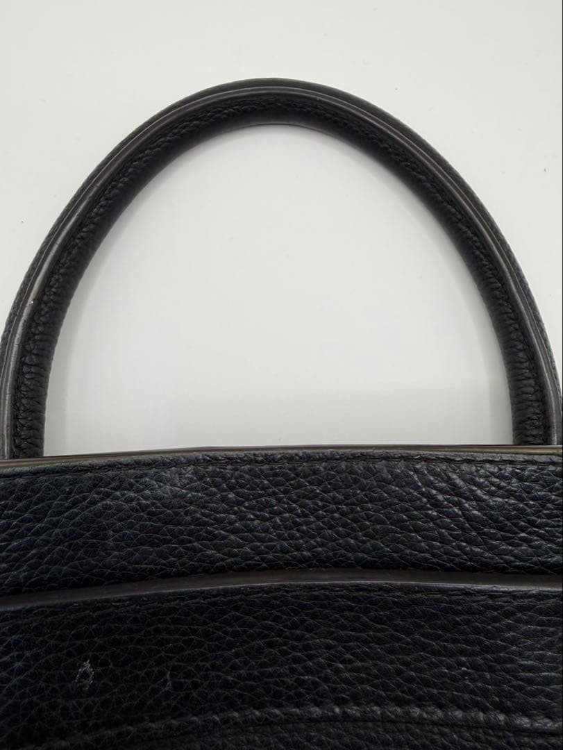 CELINE ラゲージ ミニ ブラック レザー ハンドバッグ 旧ロゴ 保存袋付き