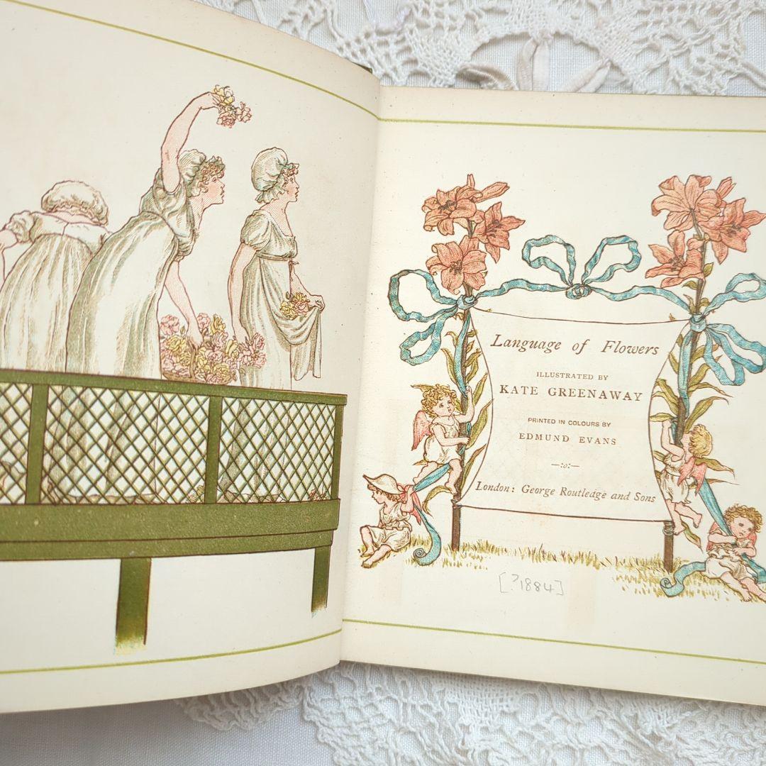 超稀少1884ケイト・グリーナウェイ アンティーク絵本 洋書児童書