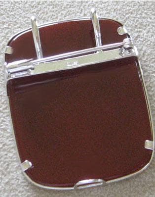 新品 良質レッドメノウ SILVER ペンダントブローチ 花束をあなたへ