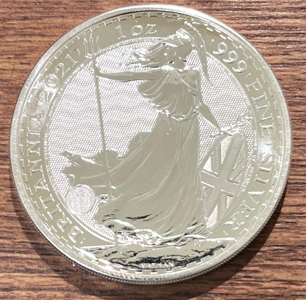 20021年 1oz シルバー ブリタニア コイン イギリス