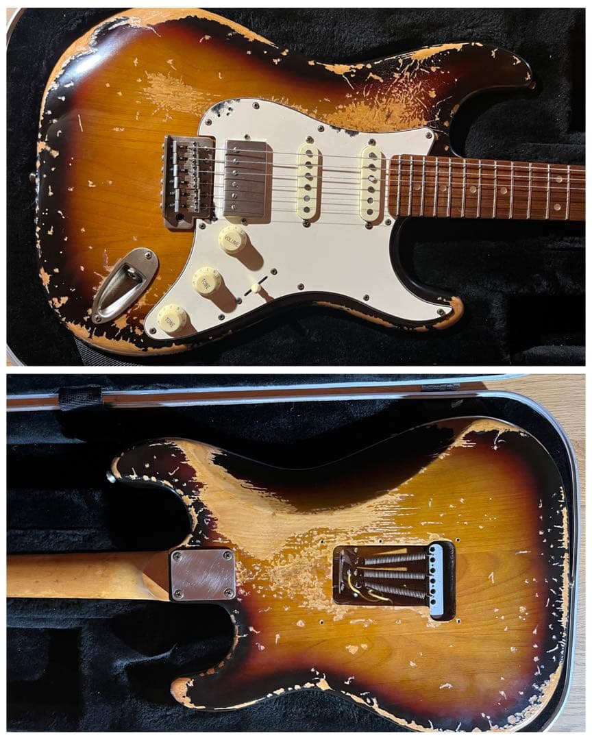 ハードレリック 60sストラトキャスター タイプ アルダーボディサンバースト