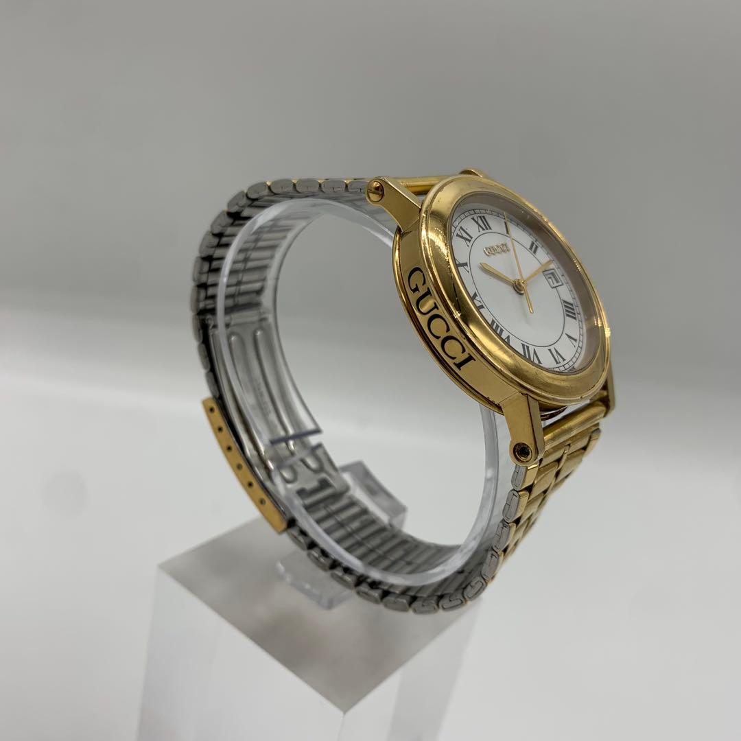 【稼働/希少】グッチ 腕時計 7200M ローマン デイト メンズ クォーツ