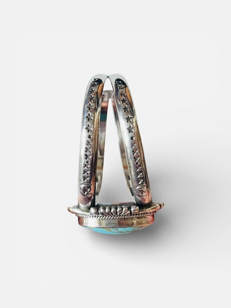 VINTAGE ビンテージ ターコイズ バングル　ブレスレット シルバー925