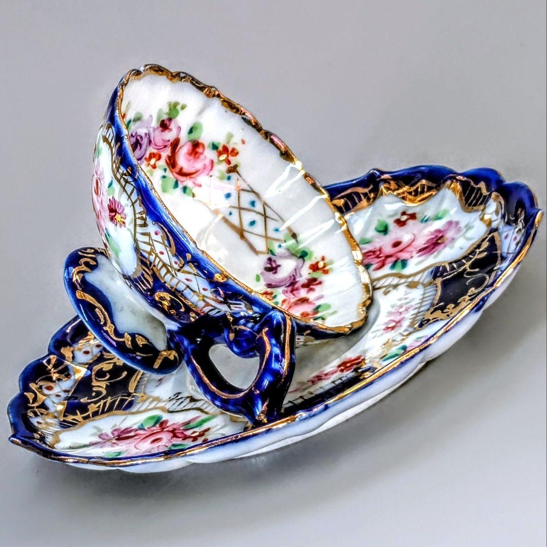 オールドニッポン デミタス 高台ペディスタル C&S 金彩 花文 オールドニッポン デミタス 高台ペディスタル C&S 金彩 花文 - メルカリ