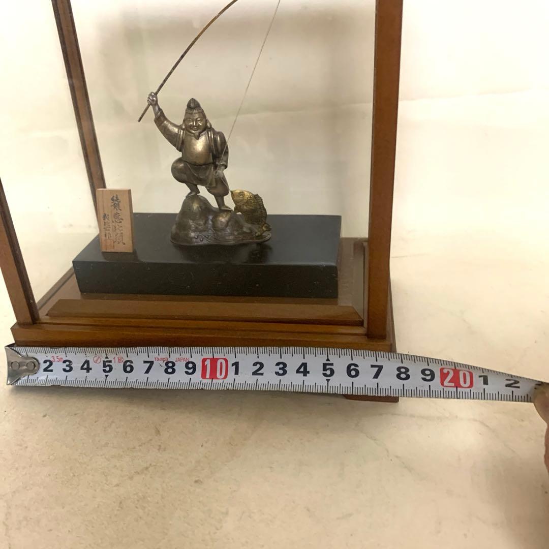 純銀　恵比寿様　置物　銀製　武比古