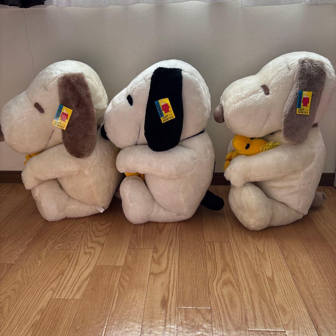 SNOOPY ジャンボぬいぐるみ 3体 まとめ売り 非売品