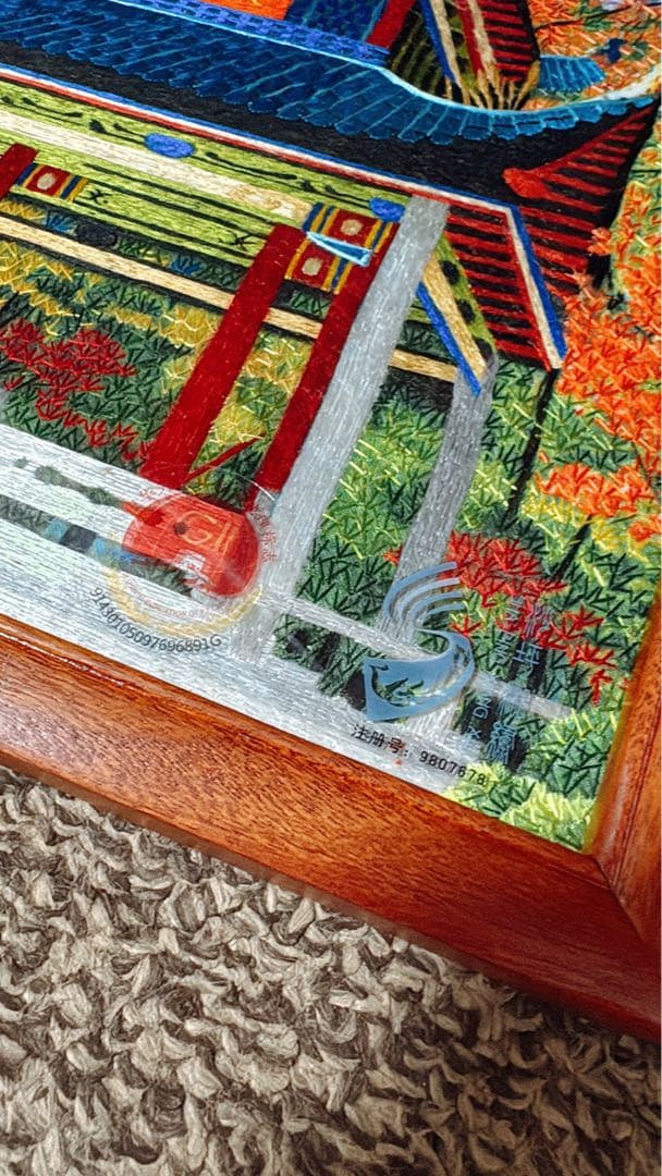 中国の刺繍工芸品