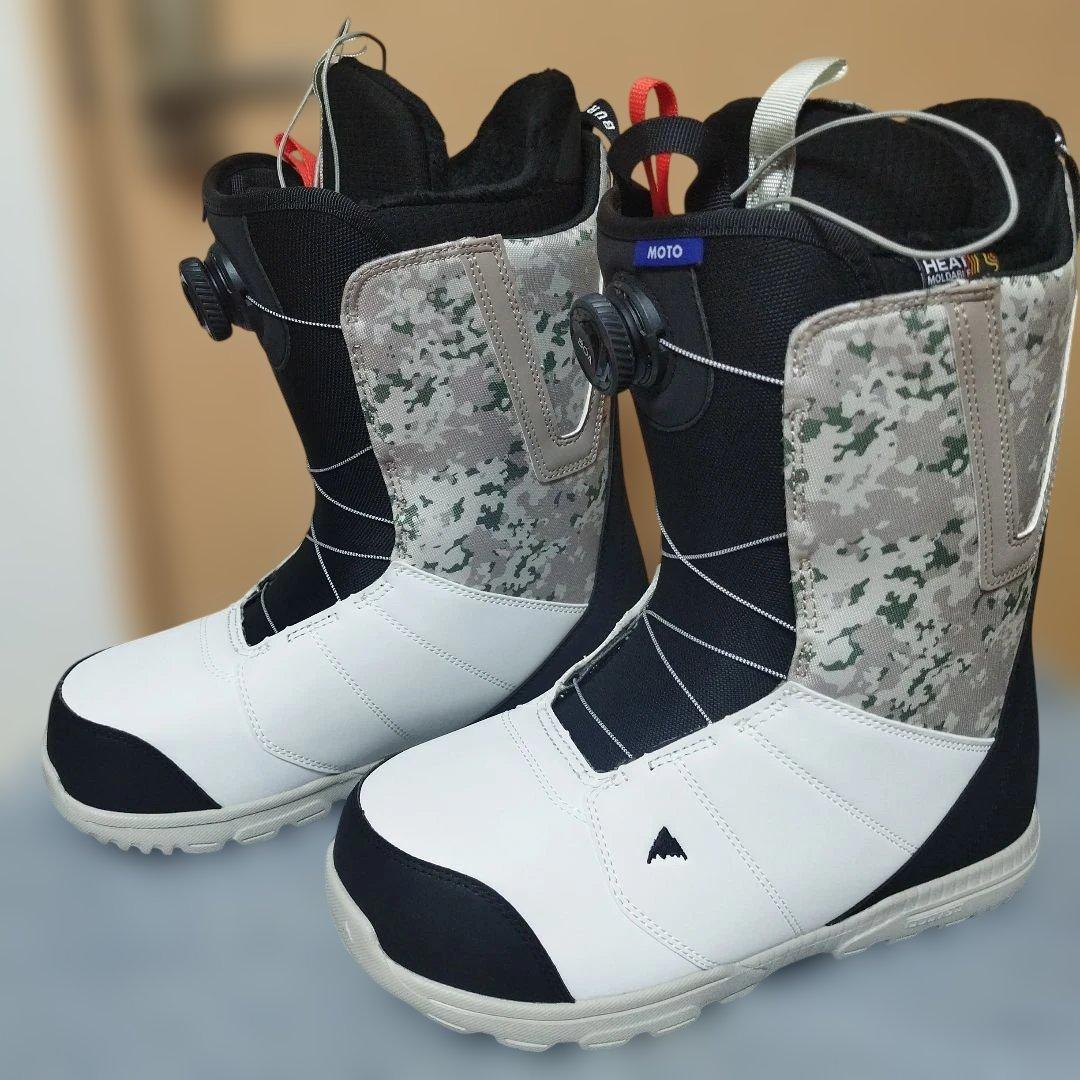 BURTON MOTO BOA WIDE ブラック/ホワイト/カモ　極美品29㌢