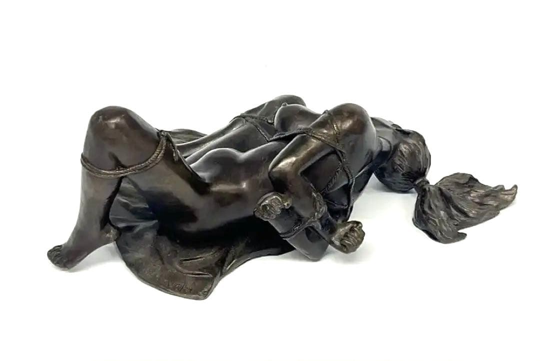 古美術 人物 古銅製 重さ：2318g