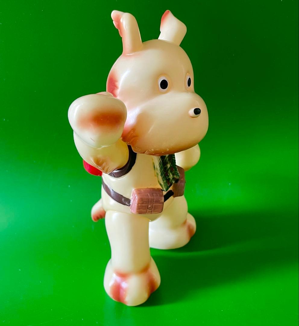 【珍品】当時物　マルザン　のらくろモール中隊長ソフビ　1969年　田川水泡