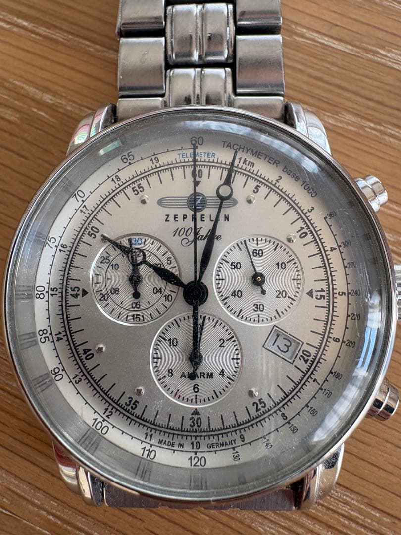 ZEPPELIN クロノグラフ 腕時計 100m防水