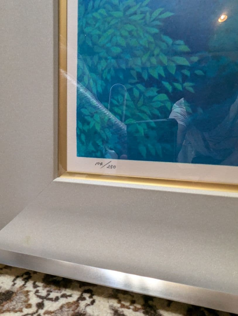 東山魁夷　緑の窓　リトグラフ　画寸48.0cm×60.7cm