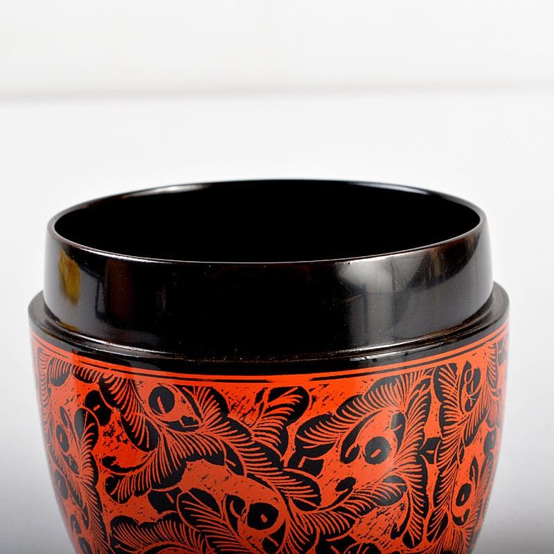 茶道具 讃岐漆器 坂本雪斎作 蒟醤塗 キンマ 棗 共箱 V R5514 - メルカリ