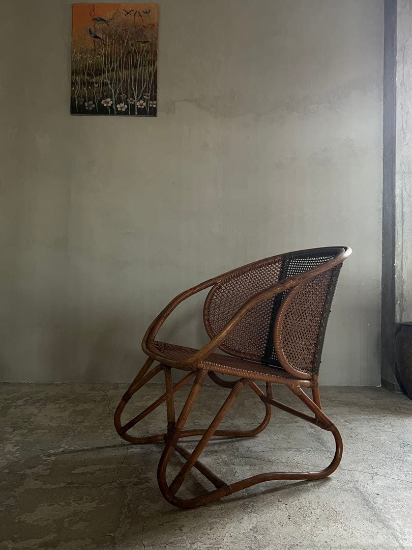 ヴィンテージ ラタン 曲木 ソファー ／ ガーデンチェアー 建築 インテリア ヴィンテージ ラタン 曲木 ソファー ／ ガーデンチェアー 建築