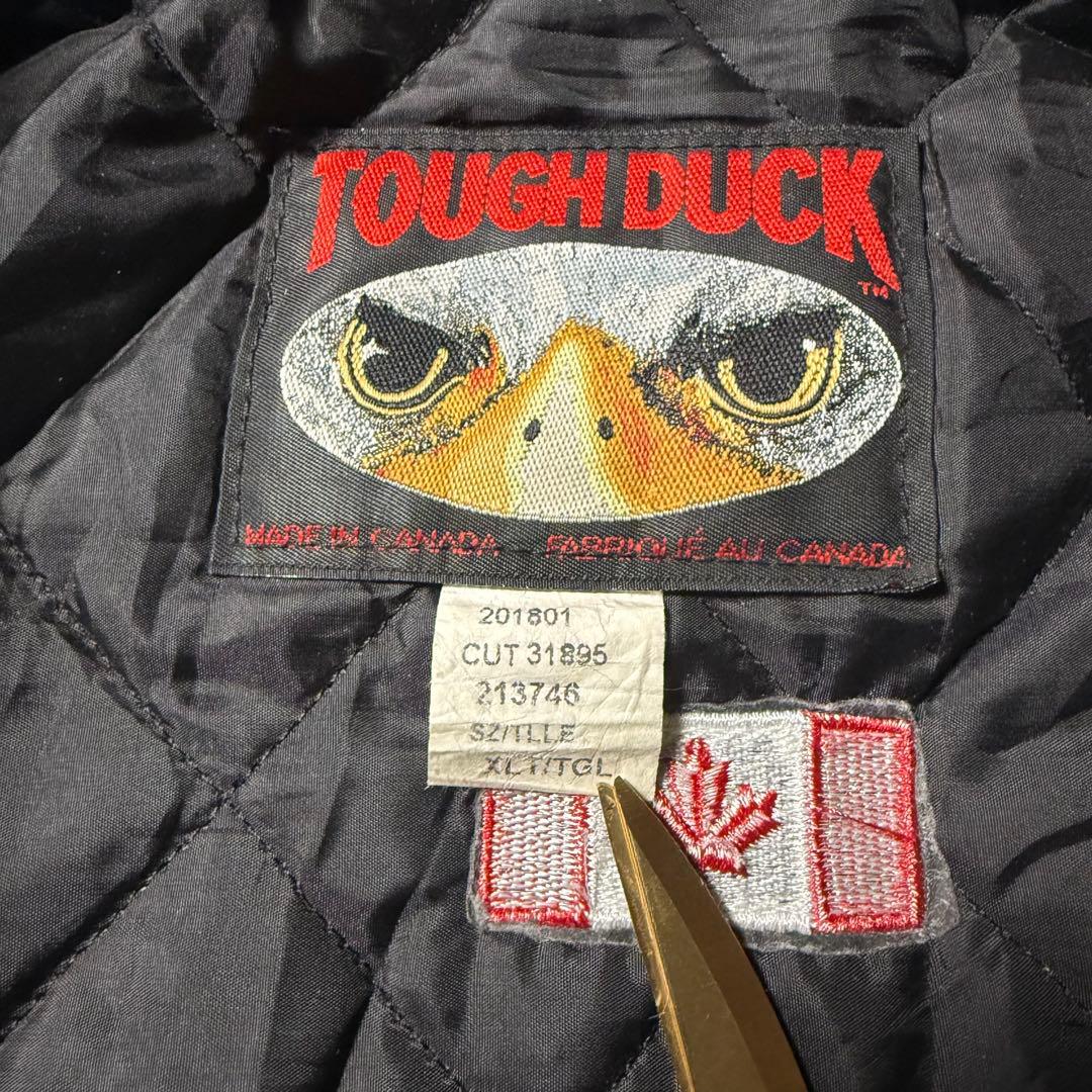 TOUGH DUCK タフダック 襟コーズ ダックジャケット XL ブラック