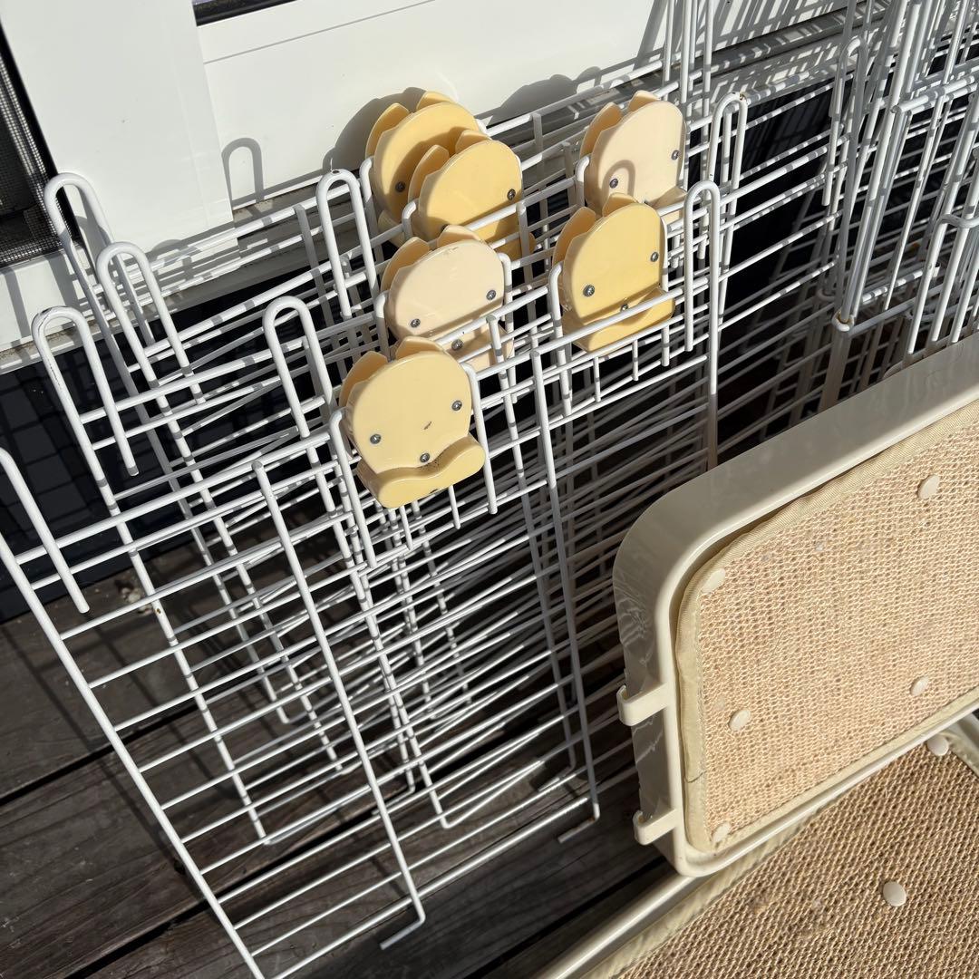 キャットケージ 3段 ハピネコ 2面扉 爪とぎステップ付 ハンモック付 猫