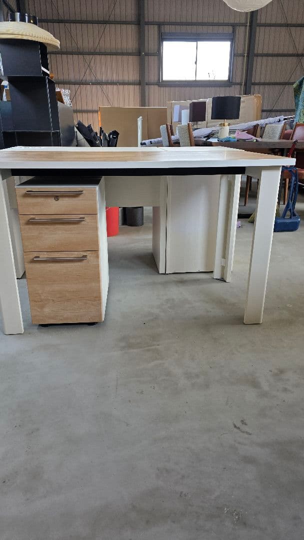 無印良品 デスクキャビネット タモ材 廃盤モデル 無印良品 木製 デスク