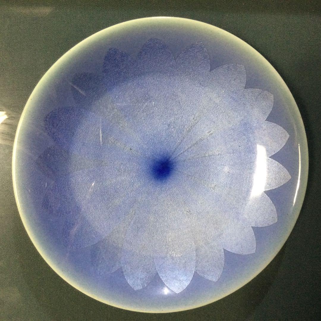 人間国宝 中田一於作 額皿 釉裏銀彩皿ペア 華絵 九谷焼 L234の通販はau