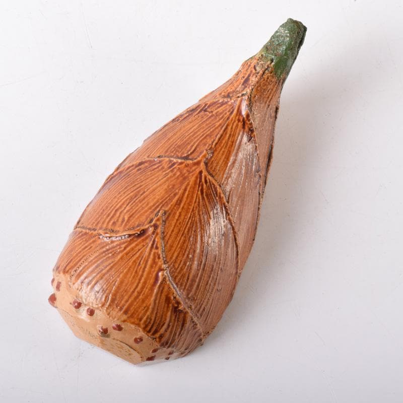 茶道具二代中川正斉作乾漆筍香合共箱V7702