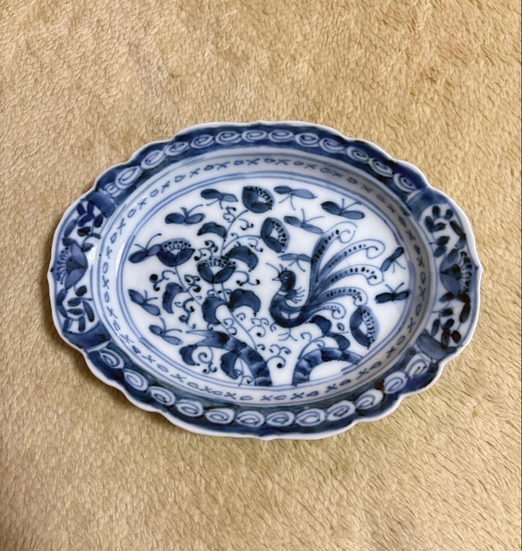 早いもね勝ち！！古伊万里楕円皿 花びら縁・北欧風デザイン・銘々皿 5