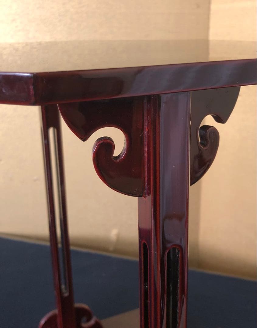 《R》輪島塗 寿棚 塗師 茶平一斎 共箱　260114き3