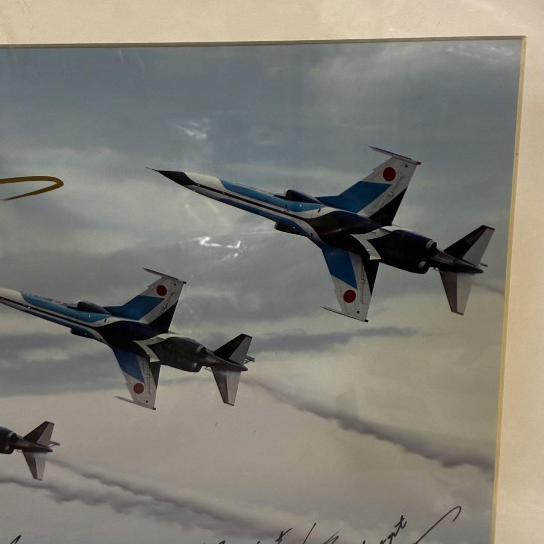モ*ん様 【希少品】Blue Impulse アート サイン入り額縁 53×44