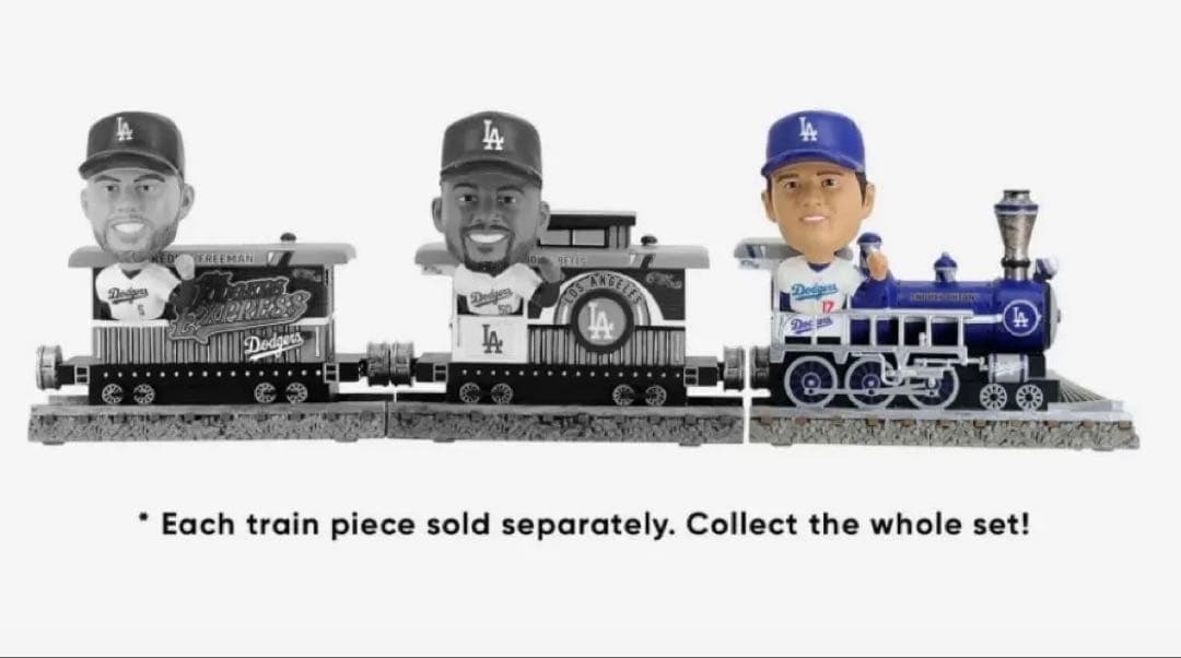 大谷翔平、ベッツ、フリーマン】ドジャース急行列車ボブルヘッド！3個