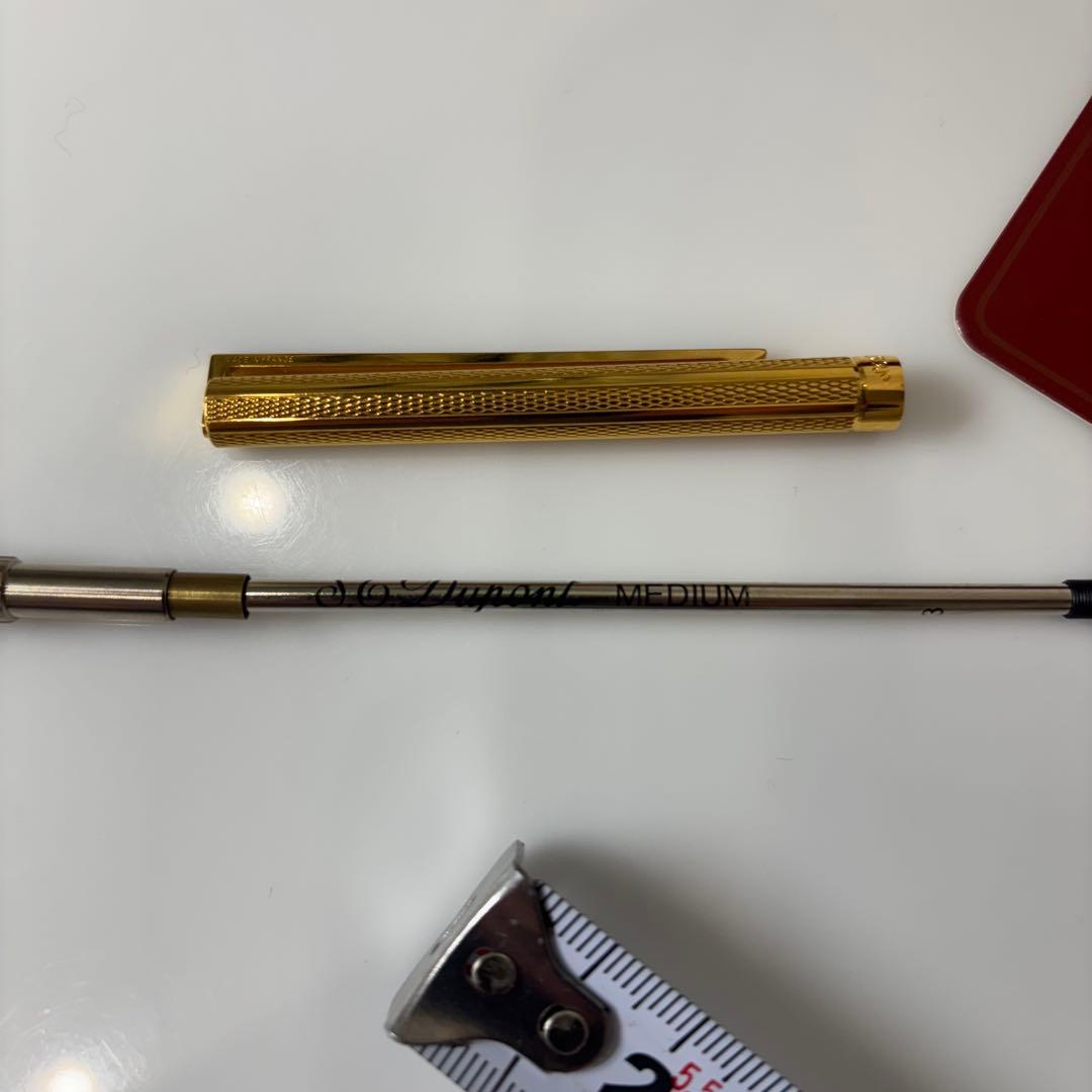匿名 スピード発送 S.T. Dupont ゴールドボールペン本体未使用に近い