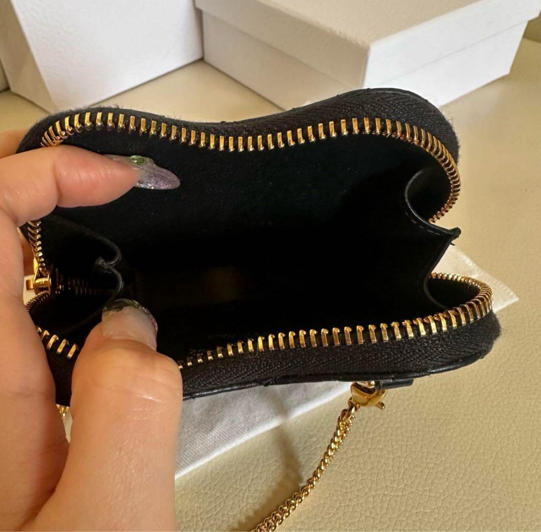 Christian Dior caro ハートチェーン ポーチ