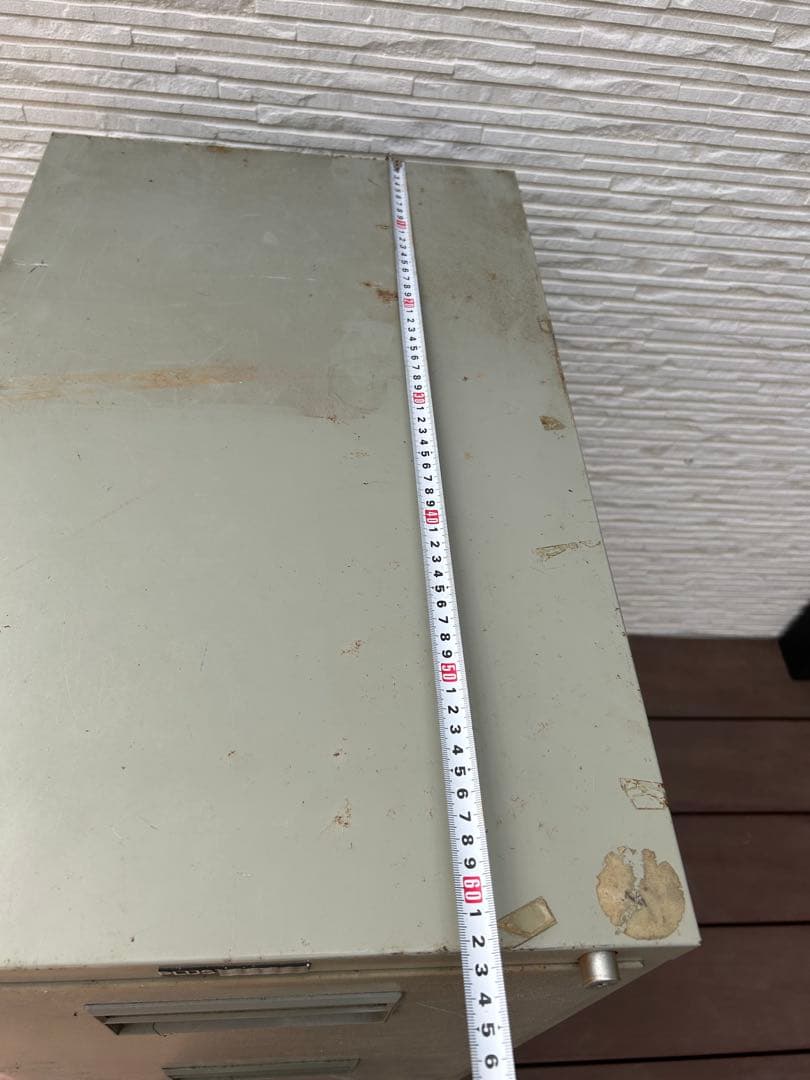 スチール製3段書類ケース ビンテージ サビ感 プラス 昭和レトロ 大量