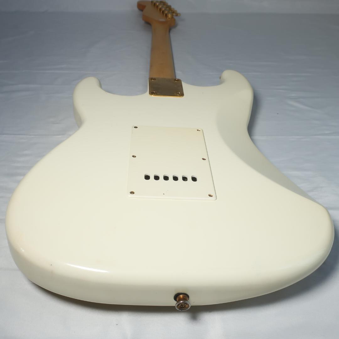 Photogenic エレキギター ストラトタイプ ホワイト ゴールドパーツ装備