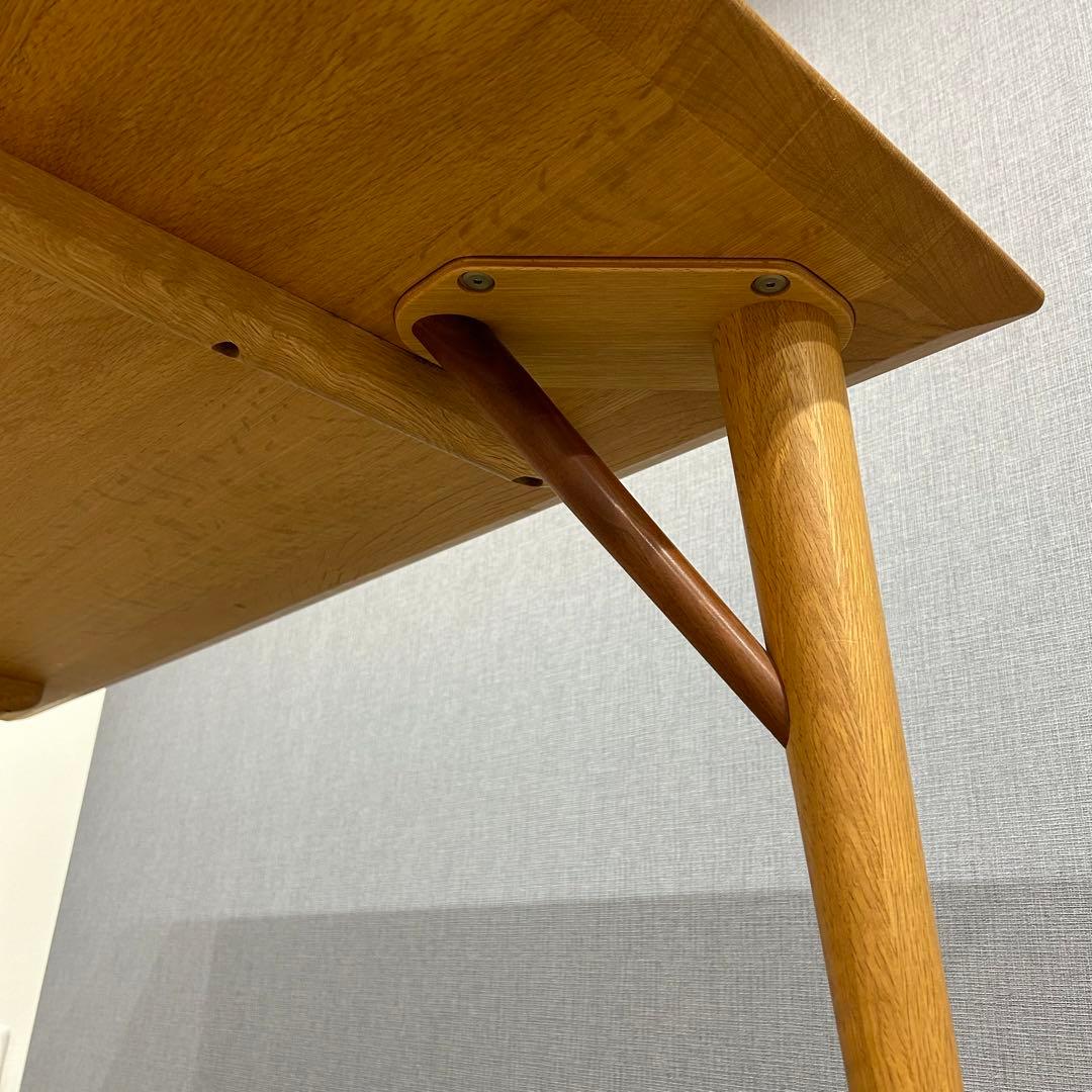 【とろろ】日進木工　ホワイトウッド木製ダイニングテーブル 150×85cm