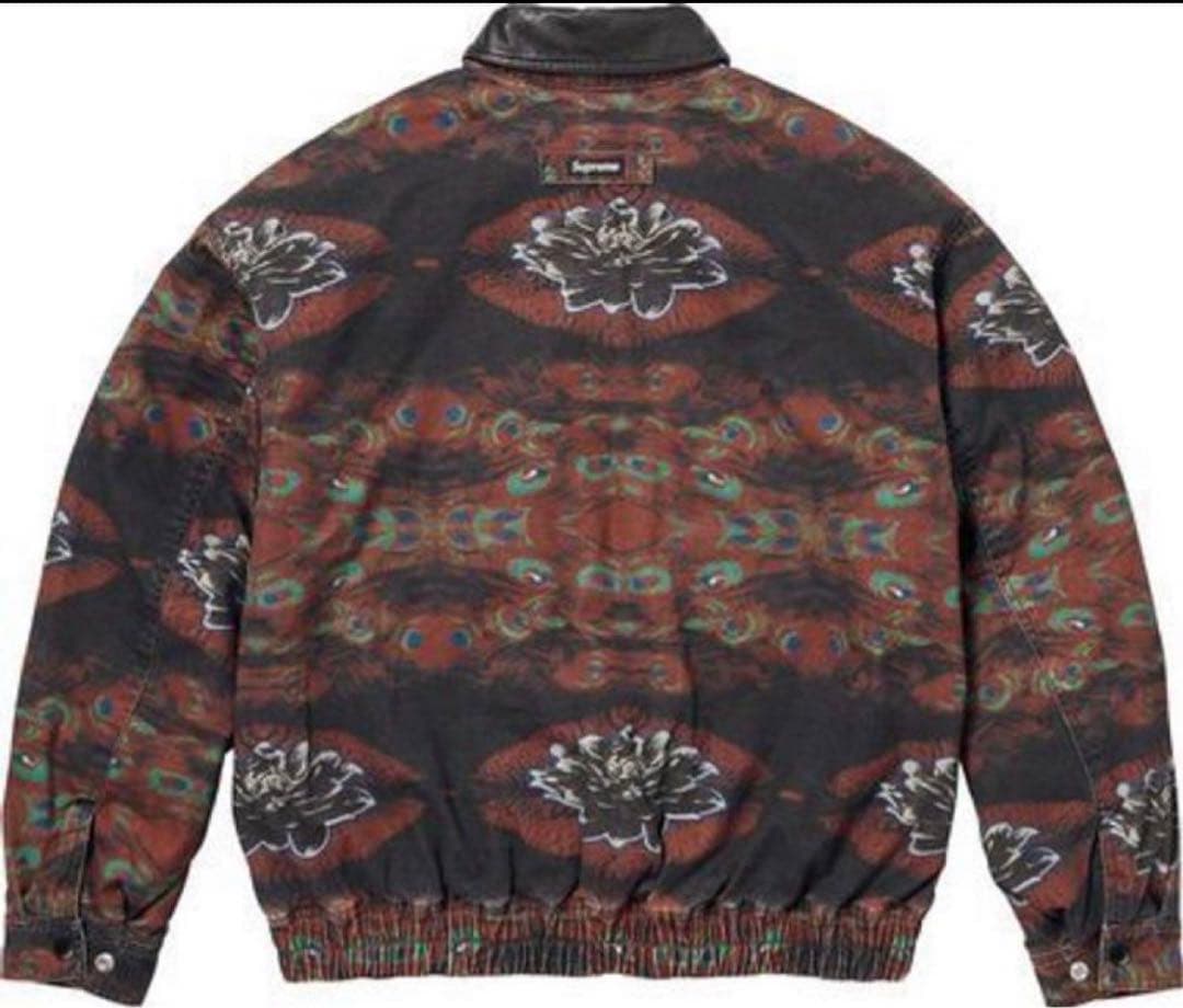 supreme Leather Collar Utility Jacket