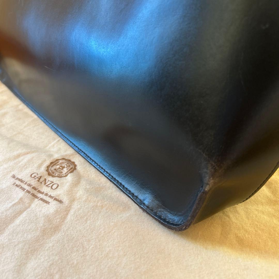 美品！GANZO レザー ビジネスバッグ/ブラック