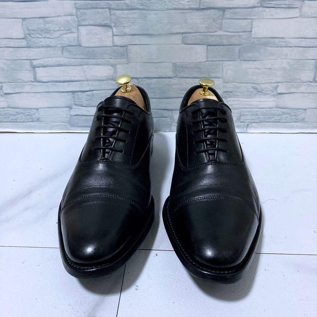 美品 REGAL ビジネスシューズ 607R ストレートチップ 本革 黒 27