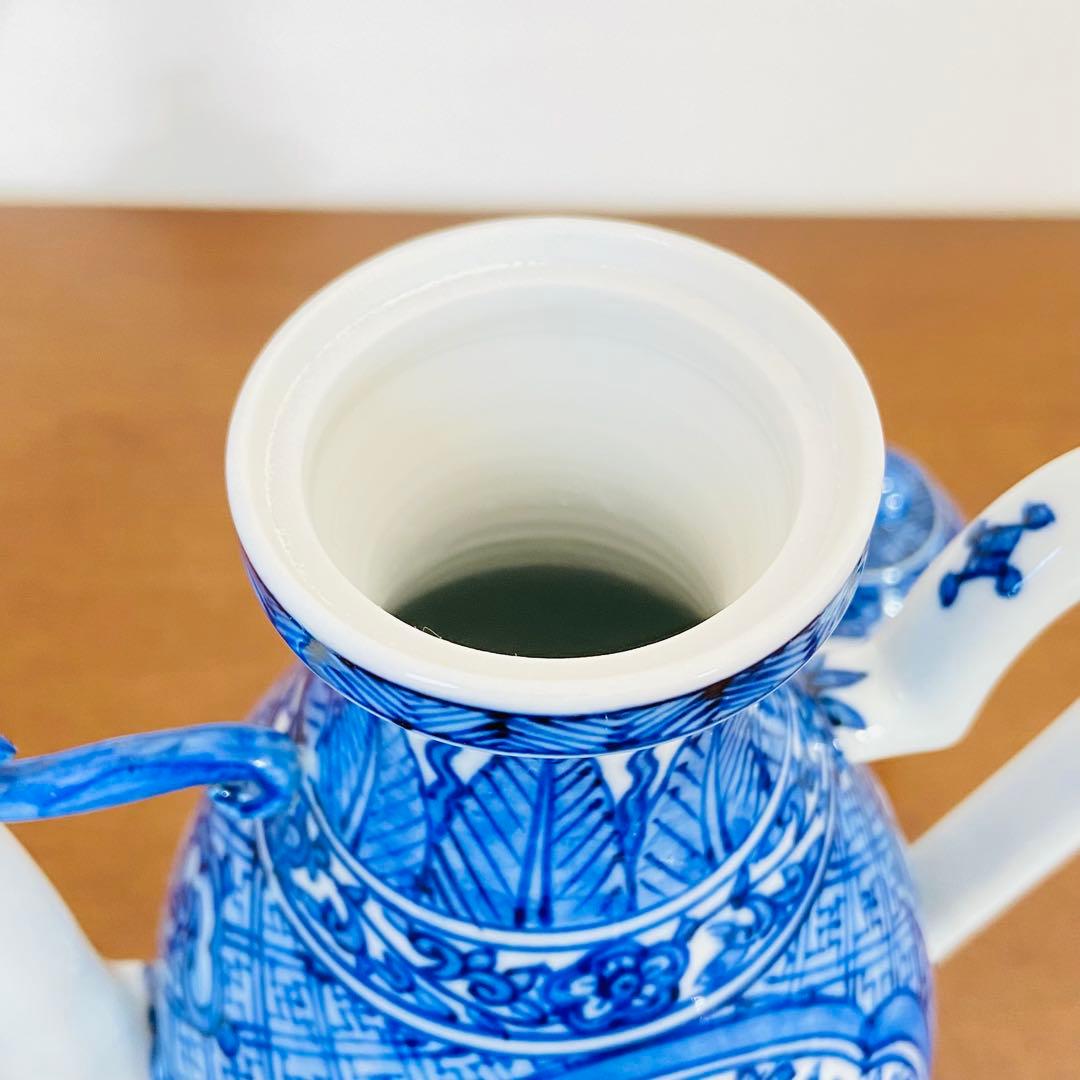 煎茶道具 盛盞瓶 染付 高野昭阿弥 共箱 茶器 水注 水差し