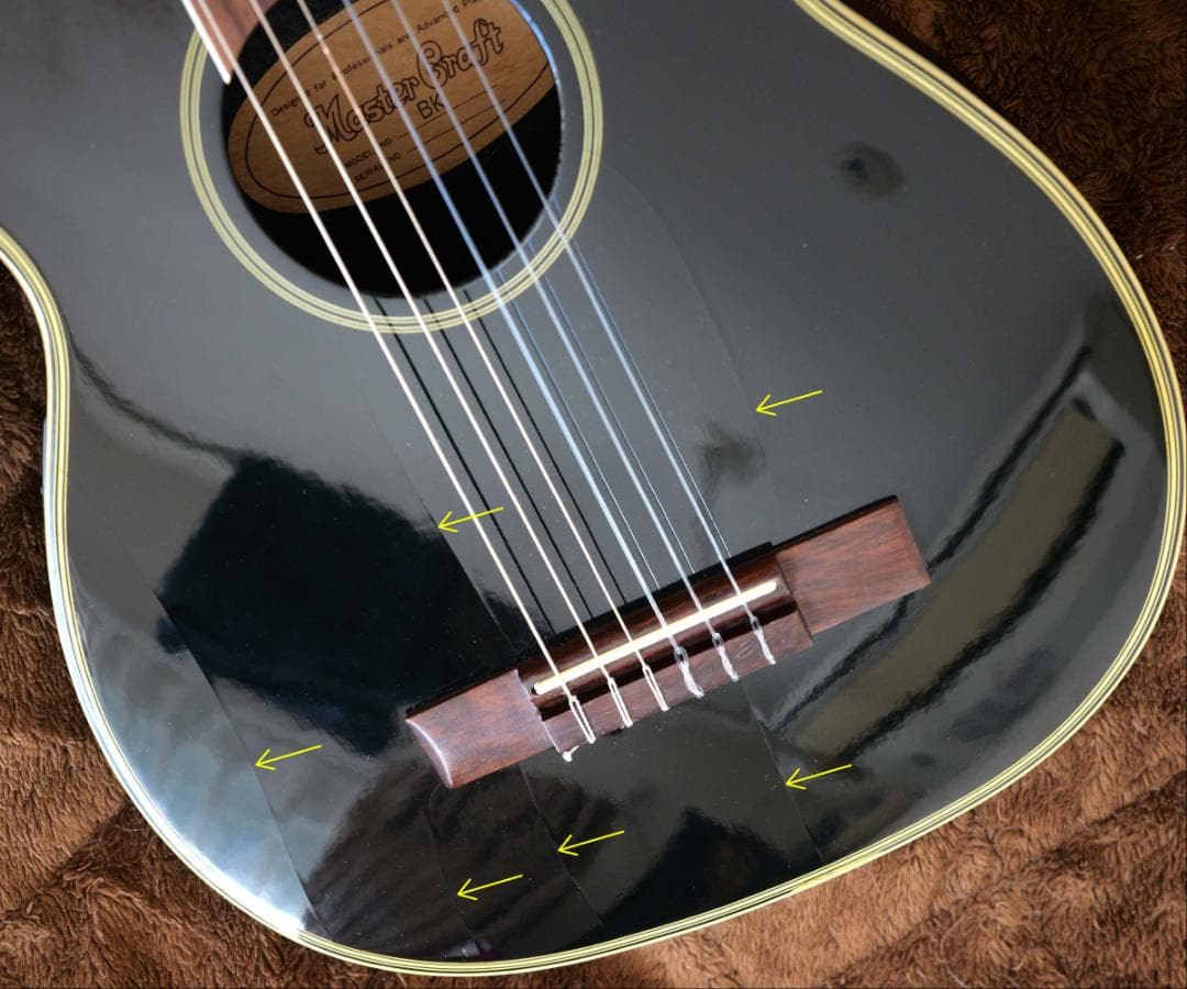 Master Graft BK ミニエレアコ ガットギター ペグGOTOH交換