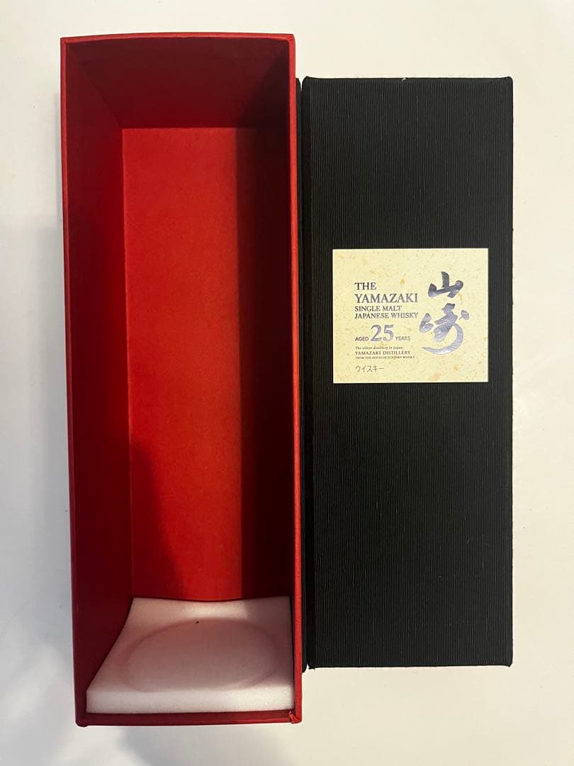 サントリーシングルモルトウイスキー〈山崎〉25年 空箱サントリー 山崎