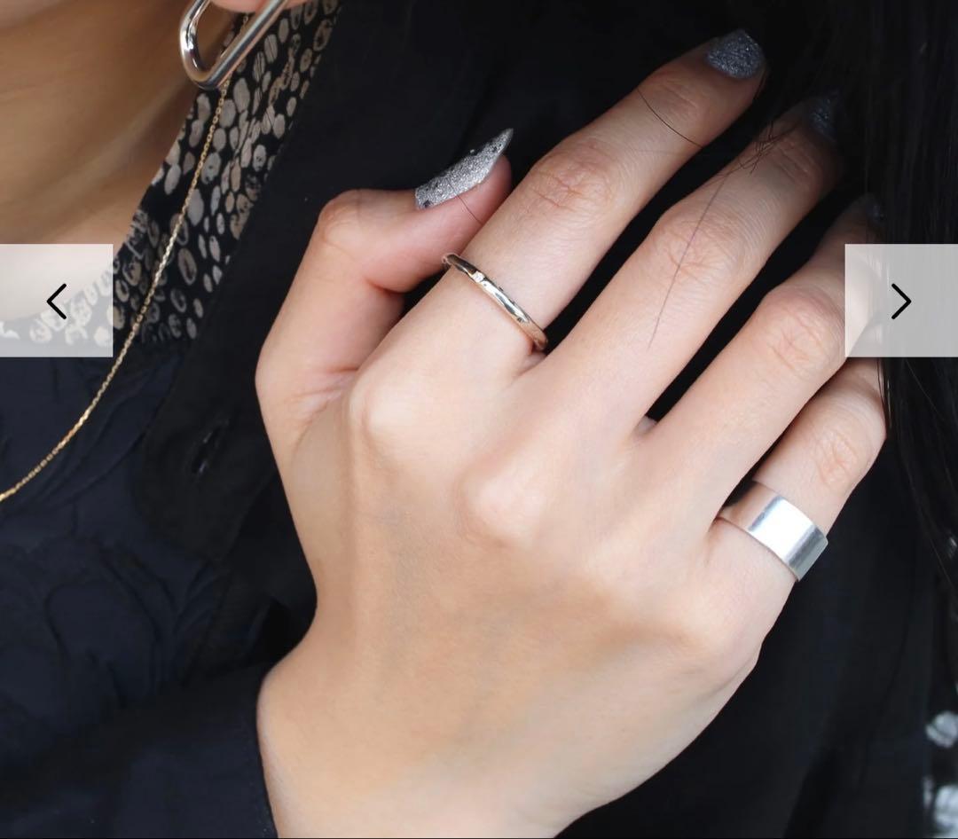 e.m. イーエム ダイヤモンド埋込みリング シルバー k18 13号