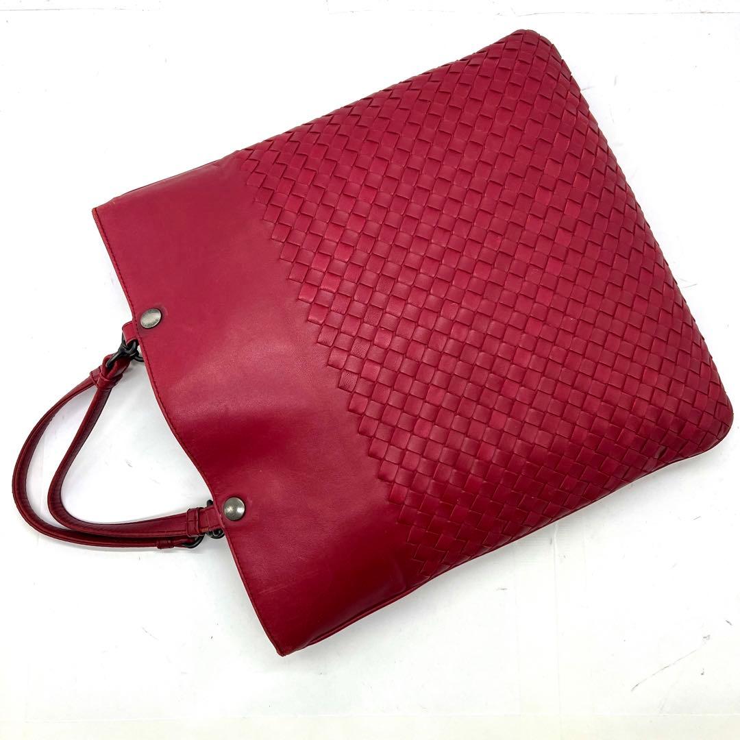 【美品】ボッテガヴェネタ トートバッグ イントレチャート A4収納可