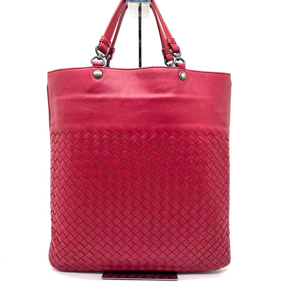 【美品】ボッテガヴェネタ トートバッグ イントレチャート A4収納可