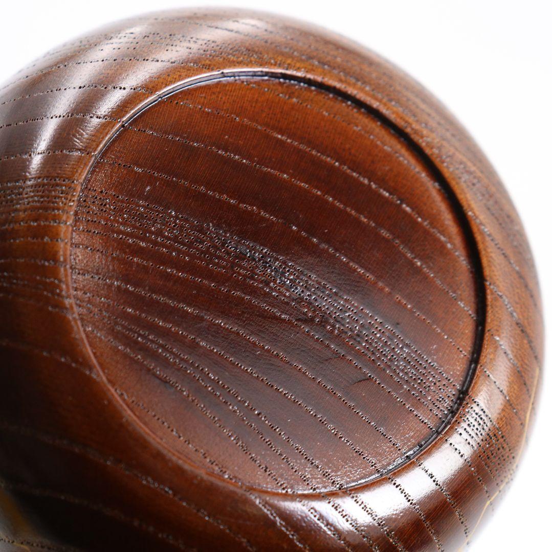 中出松峰作 欅拭漆 蔦蒔絵 平棗 茶道具 共箱 V868 N6