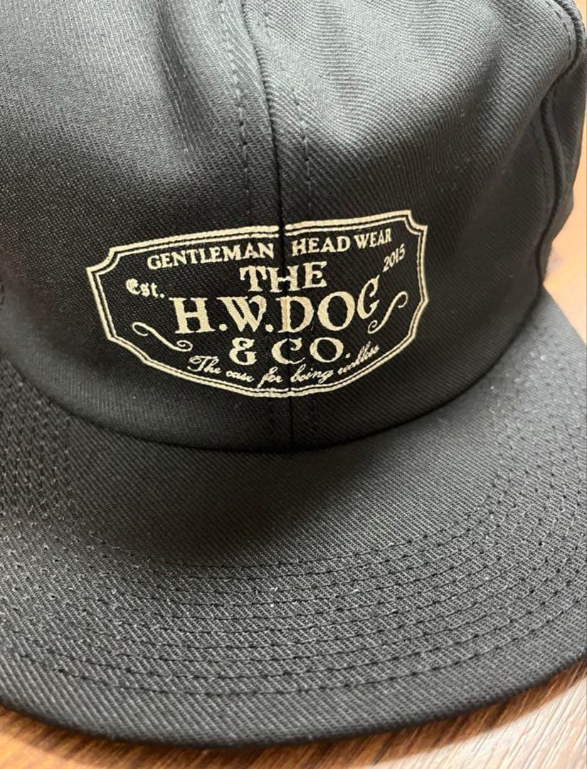 H.W.DOG & CO. ブラックベースボールキャップ サイズ40