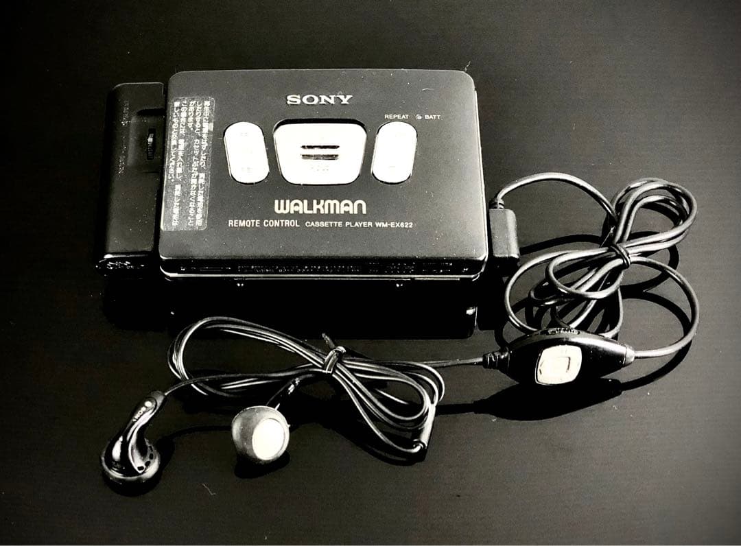 カセットウォークマン SONY WM-EX622 黒色「整備済み、完動美品」 動作
