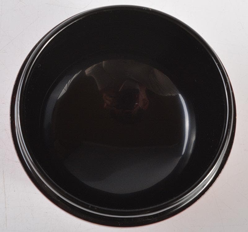 茶道具　越前塗　宮田宗景作　朱塗　網目蒔絵　中棗　共箱　V　R5430