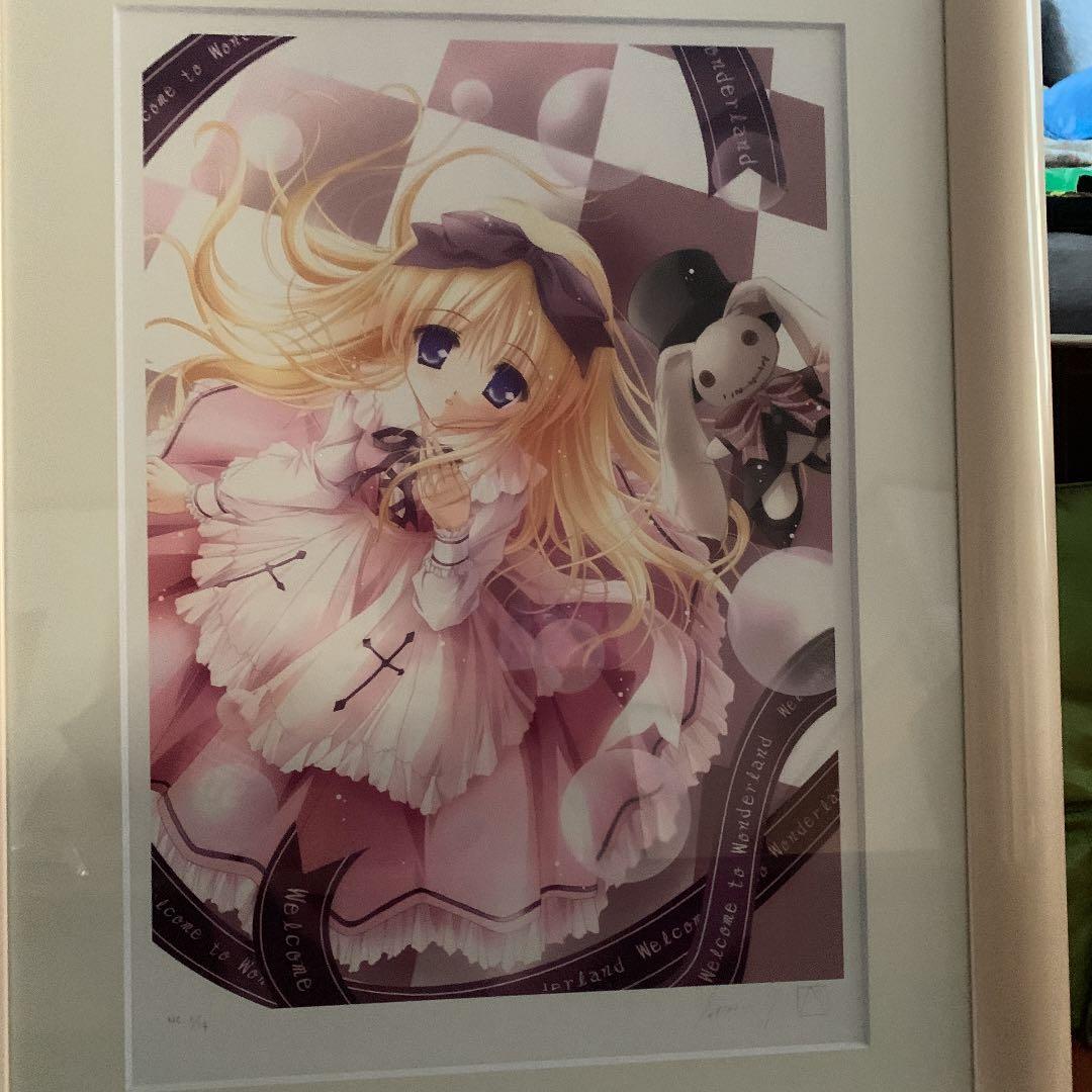 てぃんくる 版画 DRINK ME 直筆サイン入り プレミア 同人