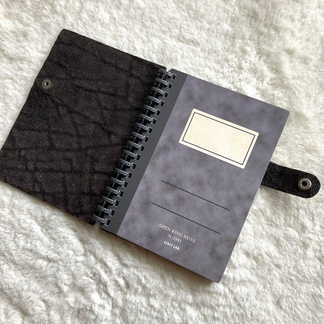 象革 エレファントレザー A6リング開閉式ノート ＋ 消しゴムケース