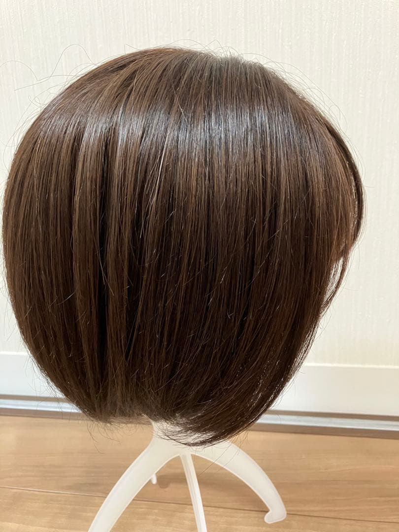 ブライトララ　人毛 ミックス　素肌ウィッグ　ショコラブラウン　医療用ウィッグ　M