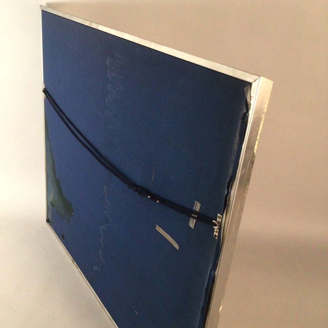 No3711額装 川端龍子 熊笹に貝図 絹本 在銘 落款 日本画 絵画 送料